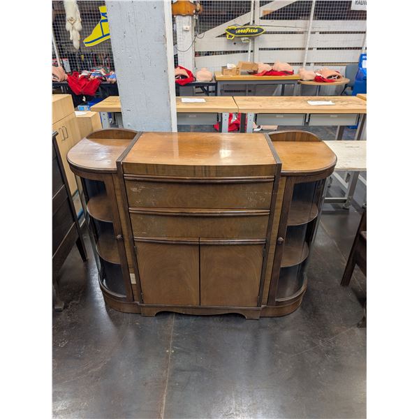 Knechtel Art Deco Wooden Sideboard Buffet Cabinet