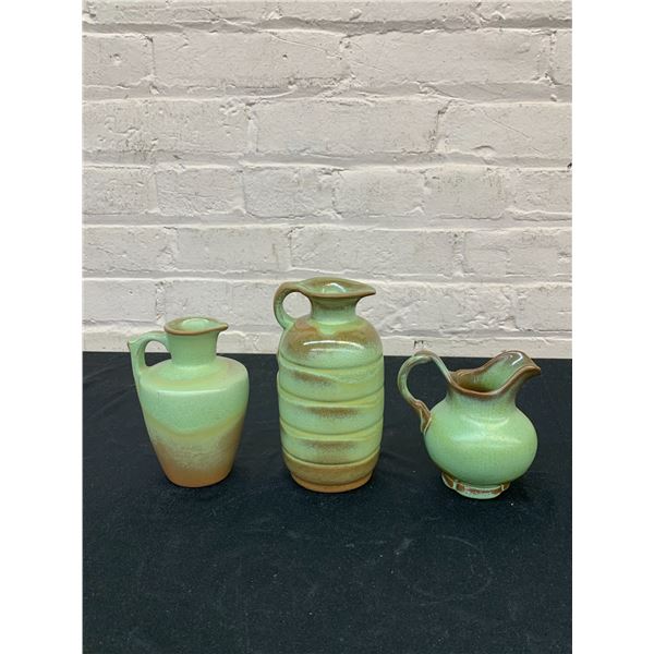 Lot of 3 Frankoma Small Pitchers