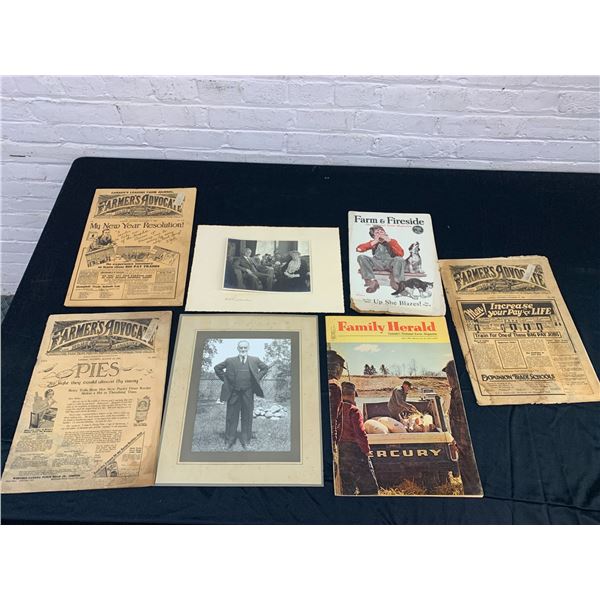 Lot of Vintage Magazines, Family Herald, Farm & Fireside, Farmers Advocate