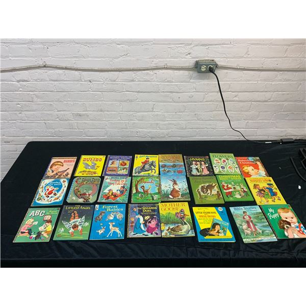 Lot of 24 Little Golden Books Childrens Vintage Storybooks