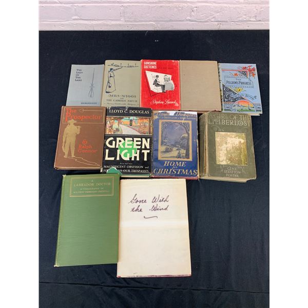 Lot of 11 Vintage Books Green Light, A Girl of the Limberlost, etc