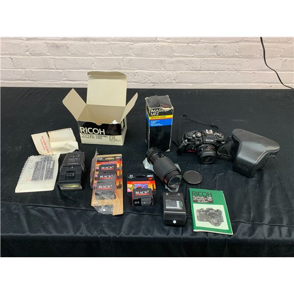 Ouija KR-5 Super Ricoh SLR Camera with 50mm f2 Lens, Extra Lenses and Accessories