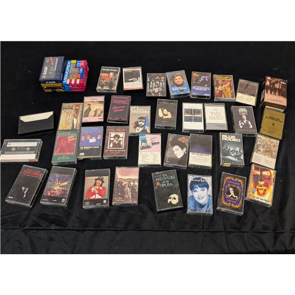 Lot of 40+ Cassette Tapes Including Sealed Blanks