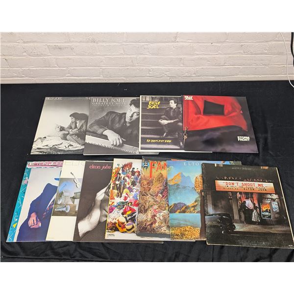 Lot of 10 Billy Joel, Elton John Records