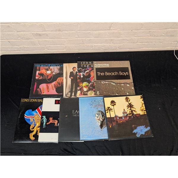 Lot of 9 LP's Mostly Rock Eric Clapton Eagles Heart