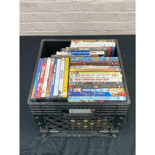 60 DVDs with Crate