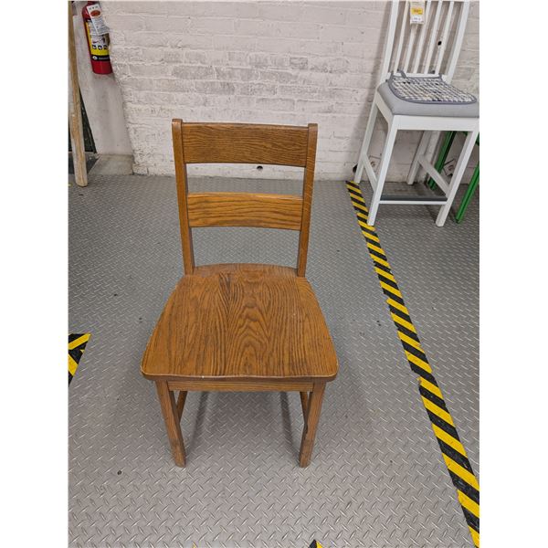 Vintage Antique Wooden Farm House School Chair