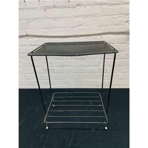 Vintage Metal Wire Side Table 21"x 16" x 13"