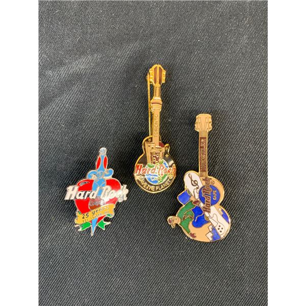 Lot of 3 Hard Rock Cafe Pins