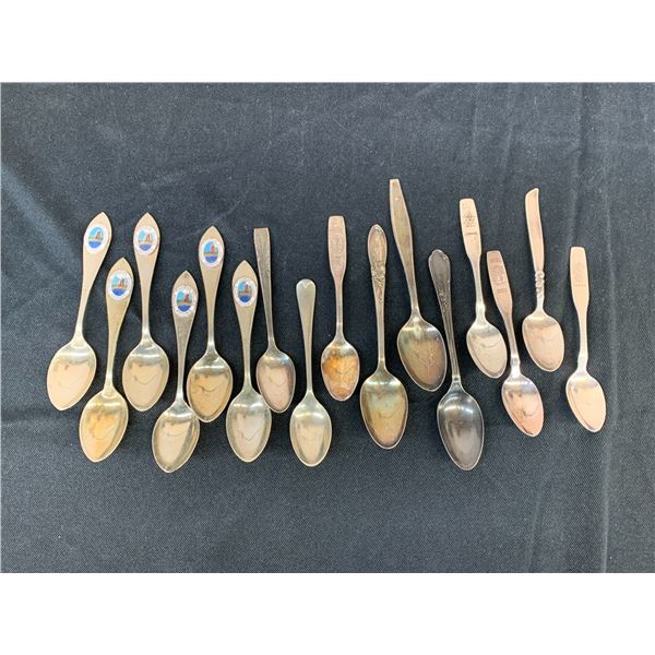 Lot of 16 Collectible Spoons