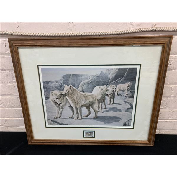 "Lords of the North" by M. Visser Signed and Numbered Lithographic Print, Framed