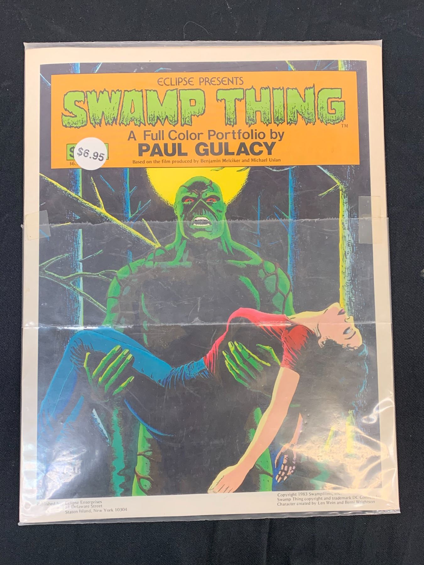 Color Swamp Thing 1983 Eclipse Swamp Thing Color Portfolio