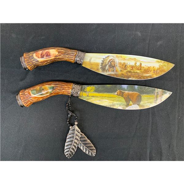Lot of 2 Decorative Aboriginal Knives