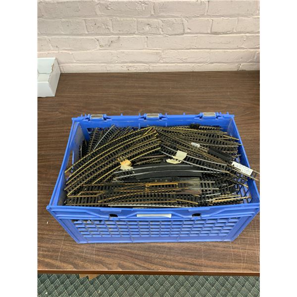 Crate Full of 100s of HO Scale Track & Switches