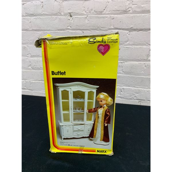 Marx Sindy 1970s Buffet Doll Furniture in box w Accessories