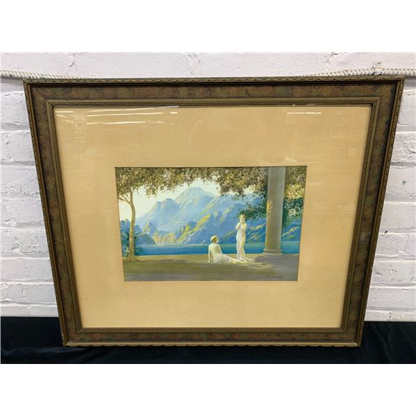 Jean Lasalle "Kissed by the Maidens" 1920s Lithograph Art Print 26" x 22"
