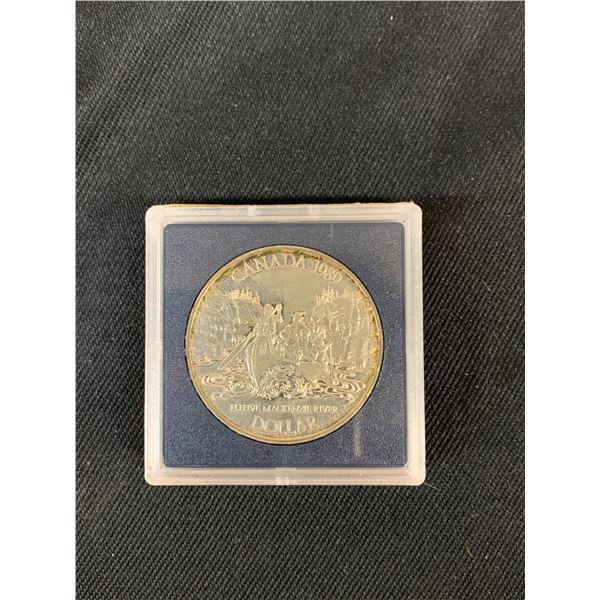 1989 McKenzie River Canada $1 Dollar Coin 50% Silver