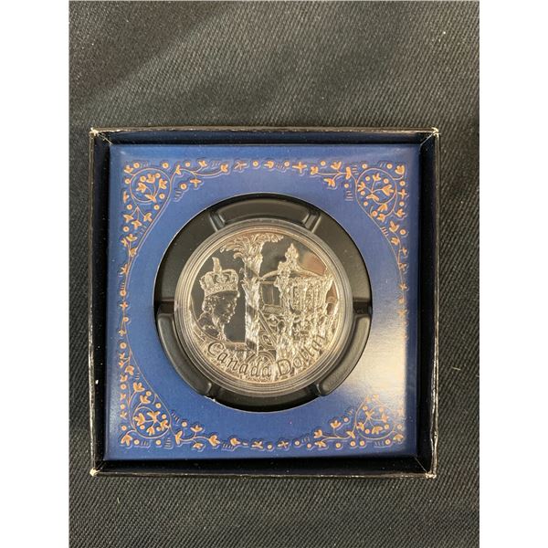 2002 Queen Golden Jubilee Sterling Silver Dollar $1 Coin (approx 25 grams).