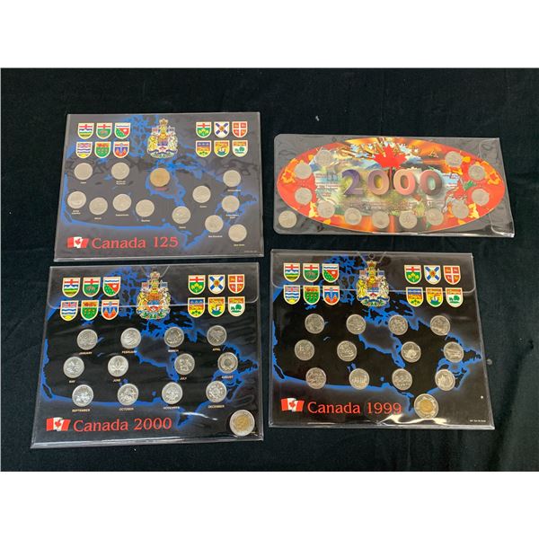 Lot of 4 Canada Mint Coin Sets 1999, 2000, 125th Anniversary