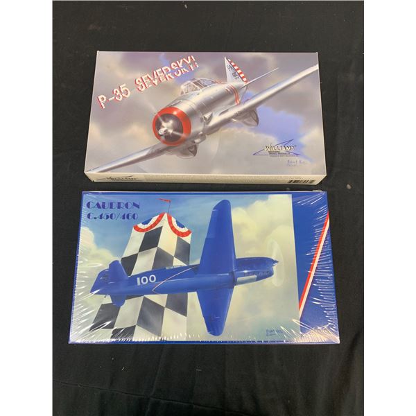 Lot of 2 Model Kits Caudron C-450/460 SEALED and P-35 Seversky Williams Brothers 1/32 Scale