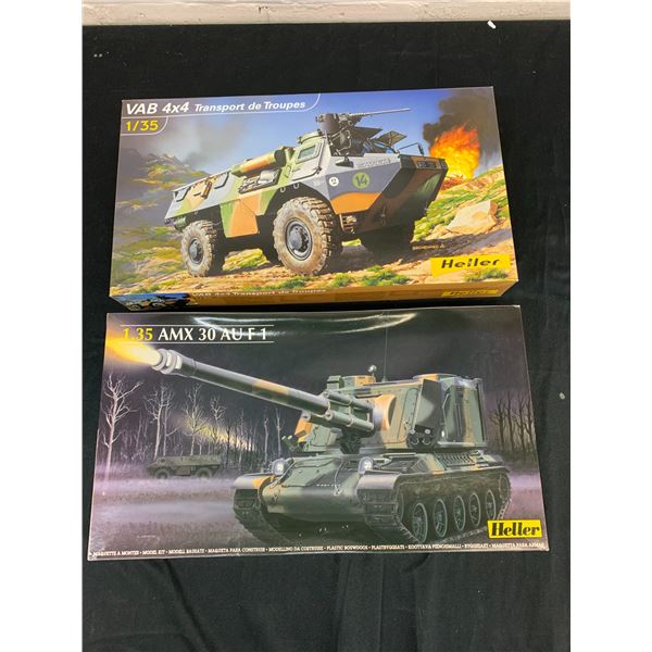 Lot of 2 Heller Model Kits 1/35 Scale #81129 and #81139