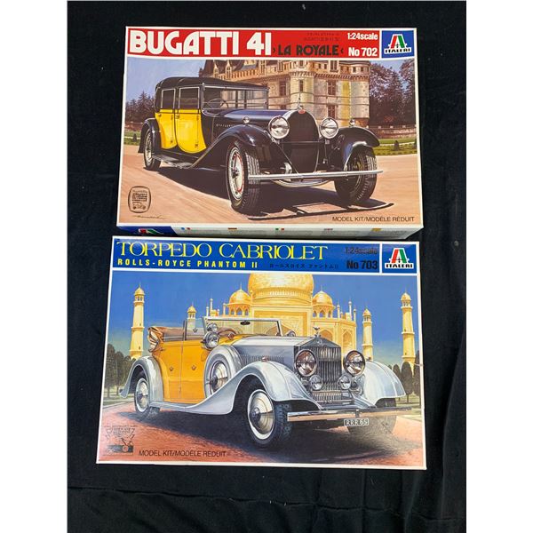 Lot of 2 Italeri 1/24 Scale Model Kits #703 and #702