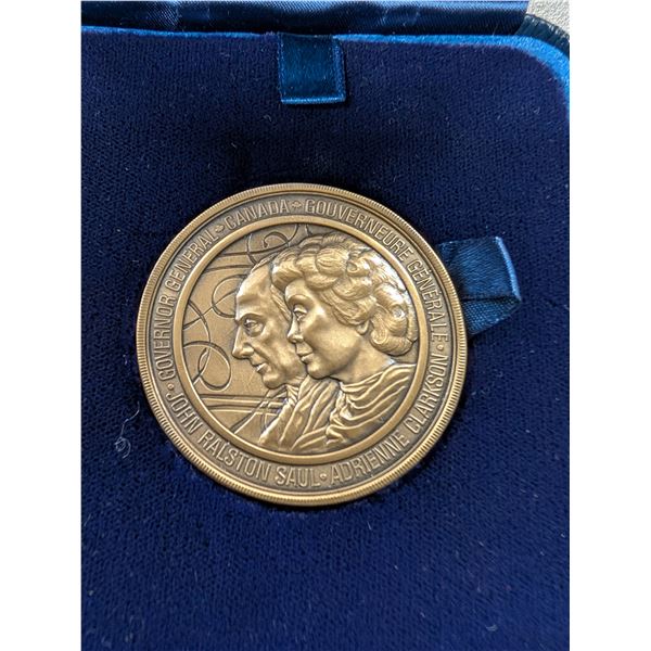 Adrienne Clarkson Governor General Medal Bronze 2003