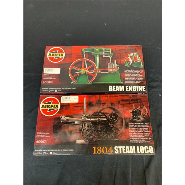 Lot of 2 Airfix Model Kits 1804 Steam Loco and Beam Engine Replica Miniatures #A05871 and #A05870