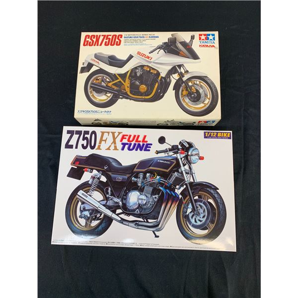 Lot of 2 Tamiya 1/12 Model Kit #14034 and FX Full Tune #2000 Motorcycle Kits
