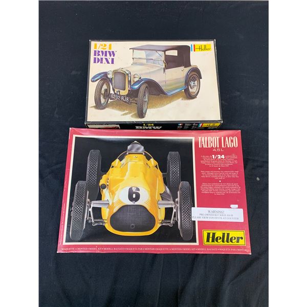 Lot of 2 Heller 1/24 Scale Model Kits #700 and #80787