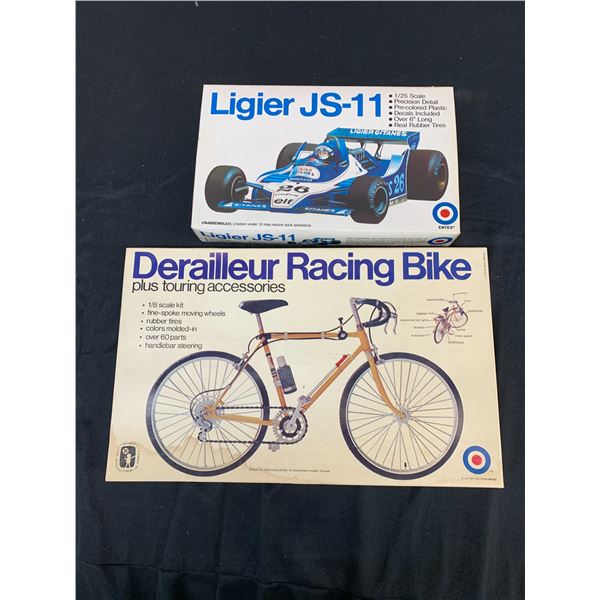 Lot of 2 Entex Model Kits 1/8 Scale #8225 and 1/25 Scale #9507