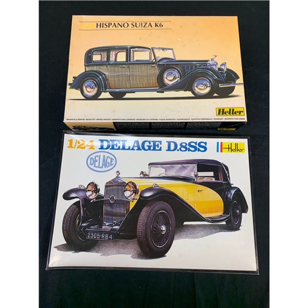 Lot of 2 Heller 1/24 Model Kits #720 and #80704