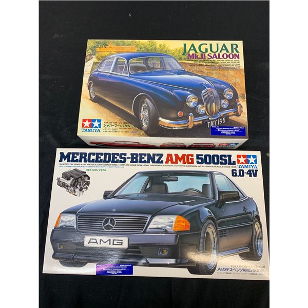 Lot of 2 TAMIYA Model Kits #AMG-500SL and #24151