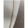 Image 2 : 14k Gold Ladies Twisted Rope 20" Chain Necklace
