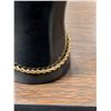 Image 3 : 14k Gold Ladies Twisted Rope 7" Chain Bracelet