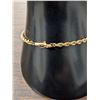 Image 4 : 14k Gold Ladies Twisted Rope 7" Chain Bracelet