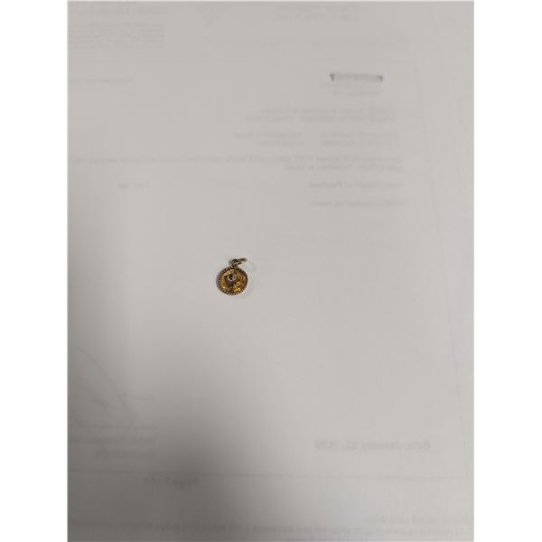 14k Gold Sombreros Charm 0.6 grams