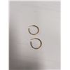 Image 3 : Unmarked (Tested10k) Gold Ribbed Hoop Earrings 3.1 Grams