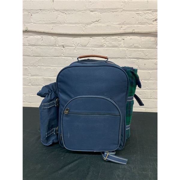 Picnic in a Backpack Full Set with Cutlery Plates, Blanket Etc Camping Hiking Survival