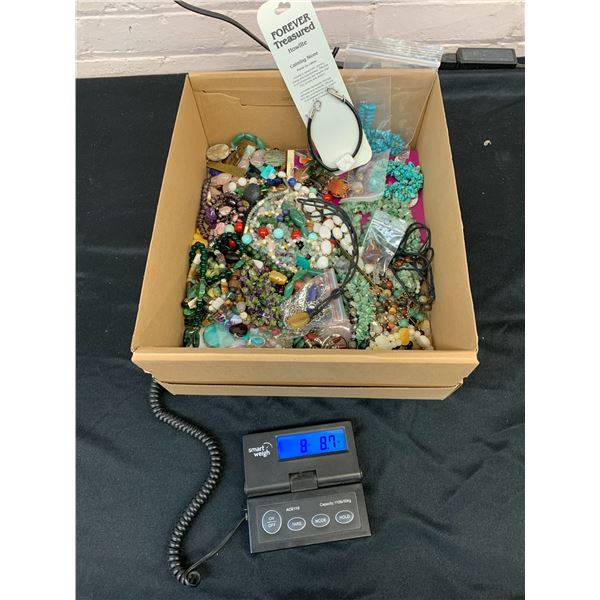 8lb Box of Gemstones / Crystals Jewelry