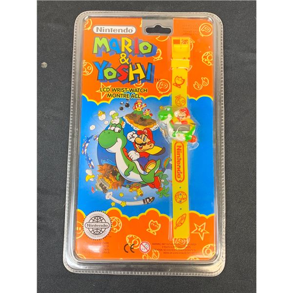Nintendo Mario & Yoshi LCD Wristwatch Packaged New 2000