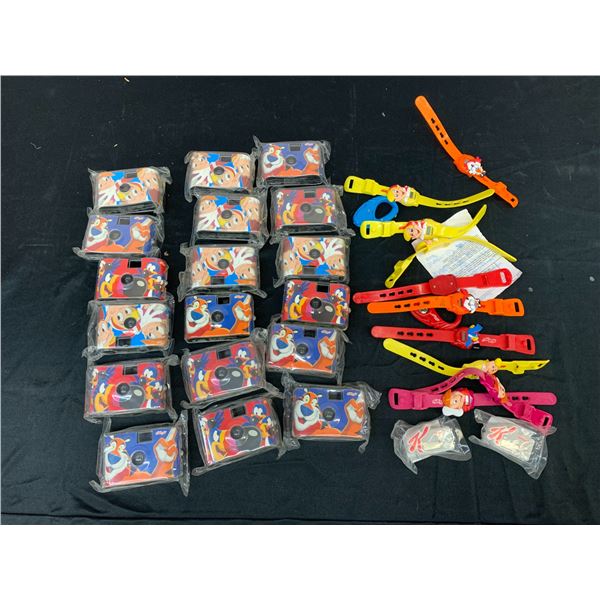 Cereal Premiums Watches and Disposable Cameras