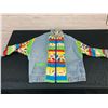 Image 1 : Handmade Jean and Patchwork Elephant Pattern Zip-Up Jacket