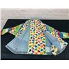 Image 4 : Handmade Jean and Patchwork Elephant Pattern Zip-Up Jacket
