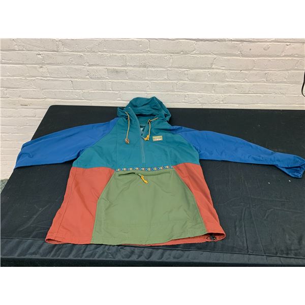 LLBean Size XL Windbreaker Light Zip-Up Block Colour Jacket