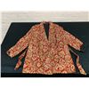 Image 1 : Made in Eatons Men's Dressing Robe Smoking Robe Red Paisley