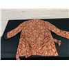 Image 4 : Made in Eatons Men's Dressing Robe Smoking Robe Red Paisley