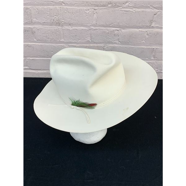 John B Stetson 58 7 1/4"  White Cowboy Hat