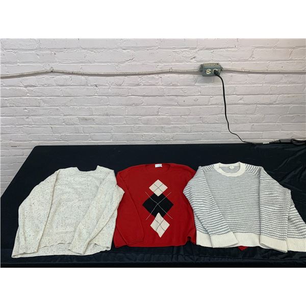 Lot of 3 Cashmere Sweaters Club Monaco, Maisson, Charter Club
