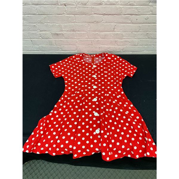 Roxy's Rags Polka Dot Red Vintage Style Dress